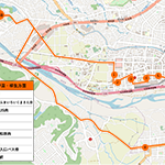 富沢西・南大野田・柳生方面ルートの地図です。