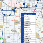 新丸子・小杉町方面ルートの地図です。